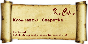 Krompaszky Cseperke névjegykártya